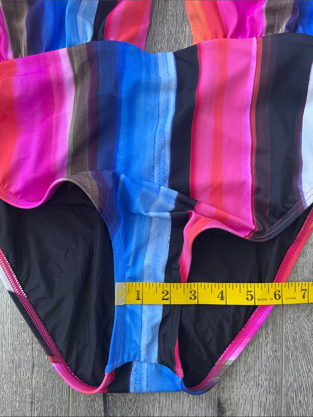 La Blanca Multicolor Halter Stripe One-Piece Swimsuit - Picture 11 of 11
